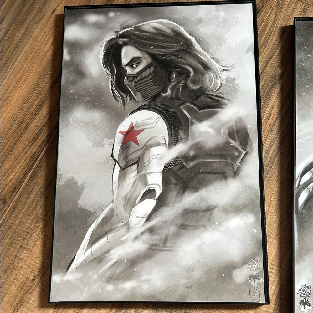 2 Art Prints😍 Winter Solider and Captain America! - Picture 4 of 8